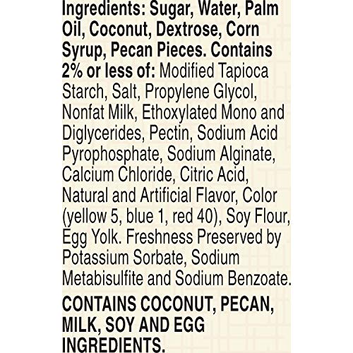 Betty Crocker Rich and Creamy Coconut Pecan Frosting, Gluten Free, Holiday Baking, 15.5 oz (Pack of 8)