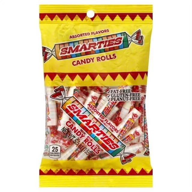 Smarties Candy Rolls Original Flavor Gluten Free & Vegan Delight | Classic Sweetness From Family Owned Since 1949 Peanut Free Da