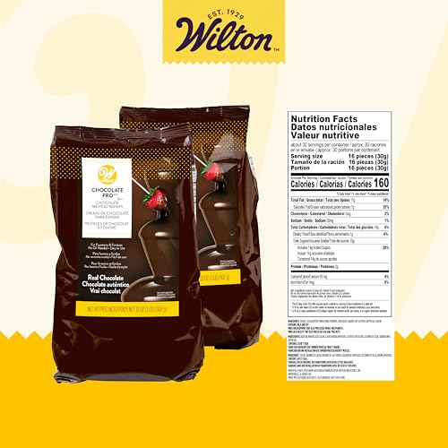 Wilton Chocolate Pro Melting Wafers Bundle, Easy-to-Use Fountain & Fondue Chocolate, Smooth Flowing & Quick Melting for Dipping