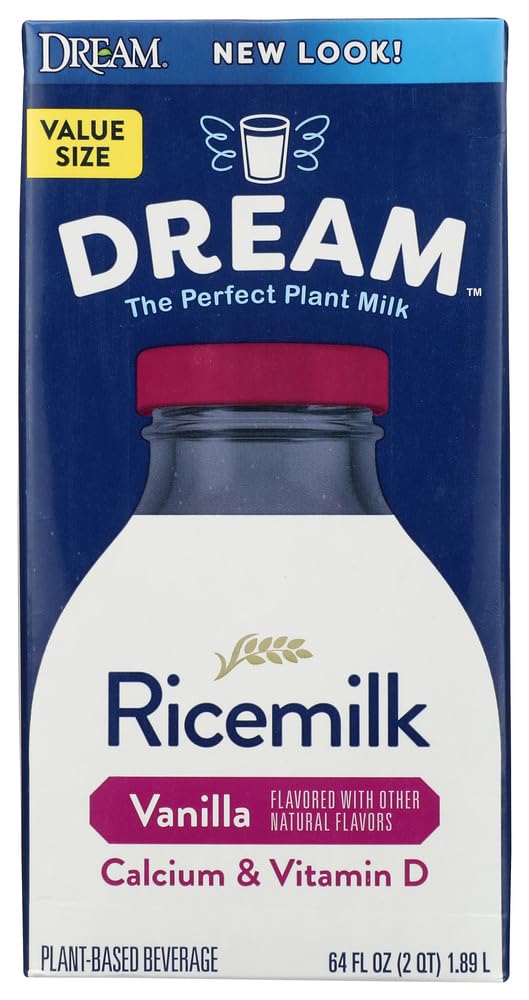 Rice Dream Enriched Vanilla Fresh Rice Drink, 64 Ounce - 6 per case.