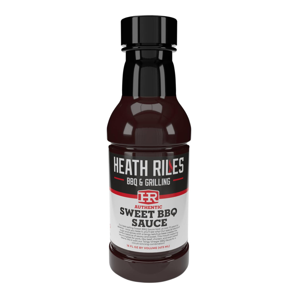 Heath Riles Bbq Sweet Barbecue Sauce, Champion Pitmaster Recipe, Bottle 16 Oz.