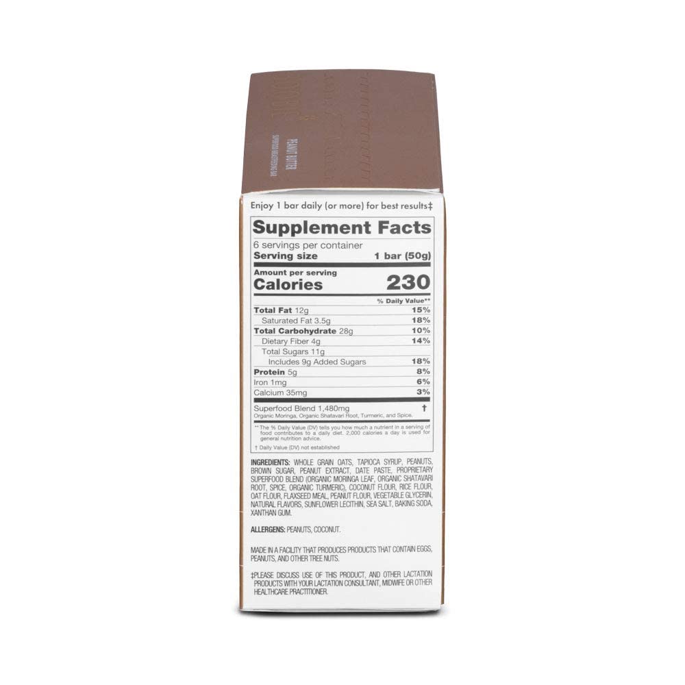 Boobie Brands Lactation Bars, Vegan, Gluten-Free, Fenugreek-Free, Variety Pack, 18 Count (1.7 Ounce Bars)