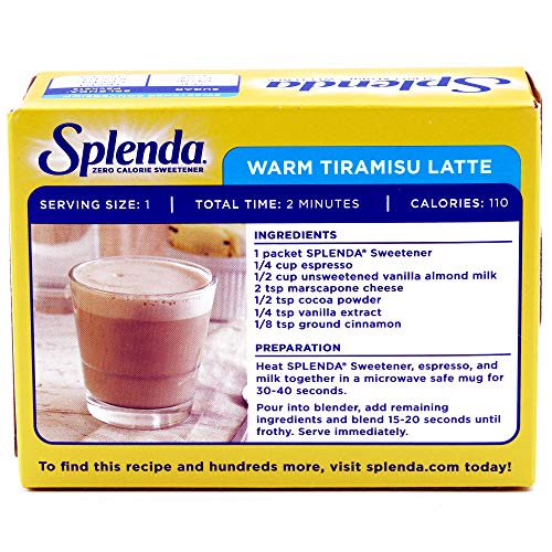 SPLENDA Zero Calorie Sweetener, 50 Count Packets (Pack of 2)