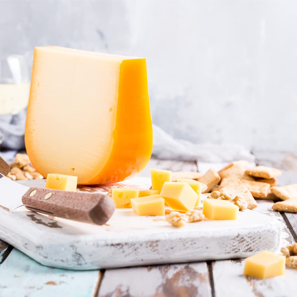 Fermentaholics Premium Cheese Wax for Hard & Aged Cheeses - 1 lb - Orange