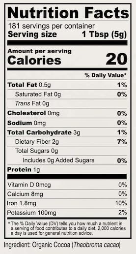 Anthony'S Organic Cocoa Powder, 2 Lb, Gluten Free, Non Gmo