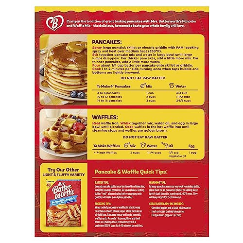 Mrs. Butterworth Pancake and Waffle Mix, 32 Ounce (Pack of 2)