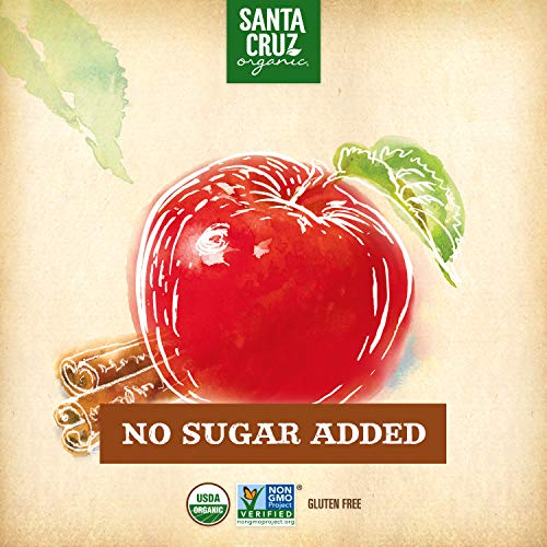 Santa Cruz Organic Cinnamon Apple Sauce, 6-4 Ounce Cups (Pack Of 4)