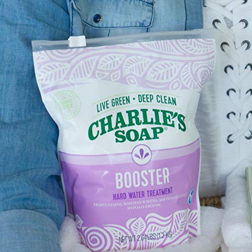 Charlie'S Soap Hypoallergenic Laundry Booster Hard Water Treatment - Softens And Fights Stains, 2.64Lb Bag (Pack Of 6)