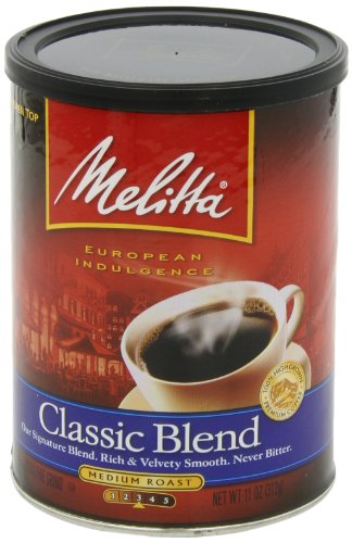 Melitta Coffee Medium Roast Extra Fine Grind, Classic Blend, 11 Ounce