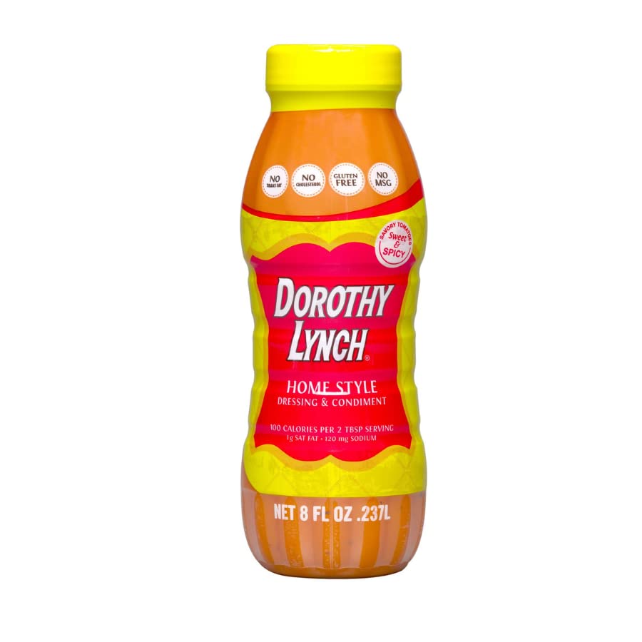 Dorothy Lynch Salad Dressing | Sweet & Spicy | Thick & Creamy | Salads, Dips, Sauces, & Marinades | French Style Condiment | Tangy | Gluten Free | No Trans Fat | Usa Made (Home Style, 8 Oz & 16 Oz)