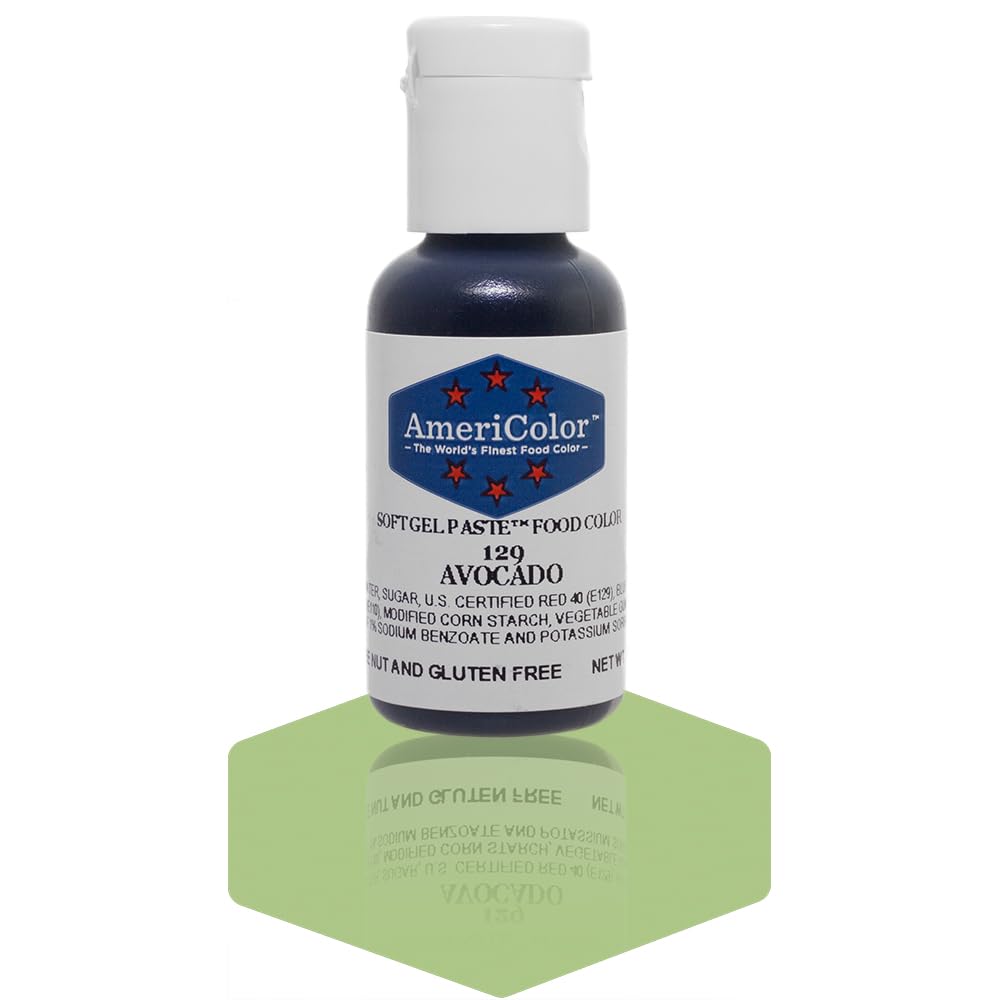 Americolor Soft Gel Paste Food Color, 75-Ounce, Avocado Green