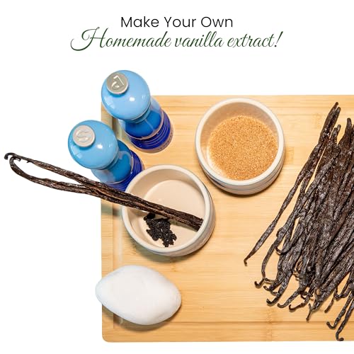 25 Count Organic Madagascar Vanilla Beans – Grade A Spirit-Inspired Flavor Pods | Gourmet Whole Vanilla Beans For Baking, Cooking, Extract Making | Rich Aroma, Enhanced Flavor, Non-Gmo, Vegan