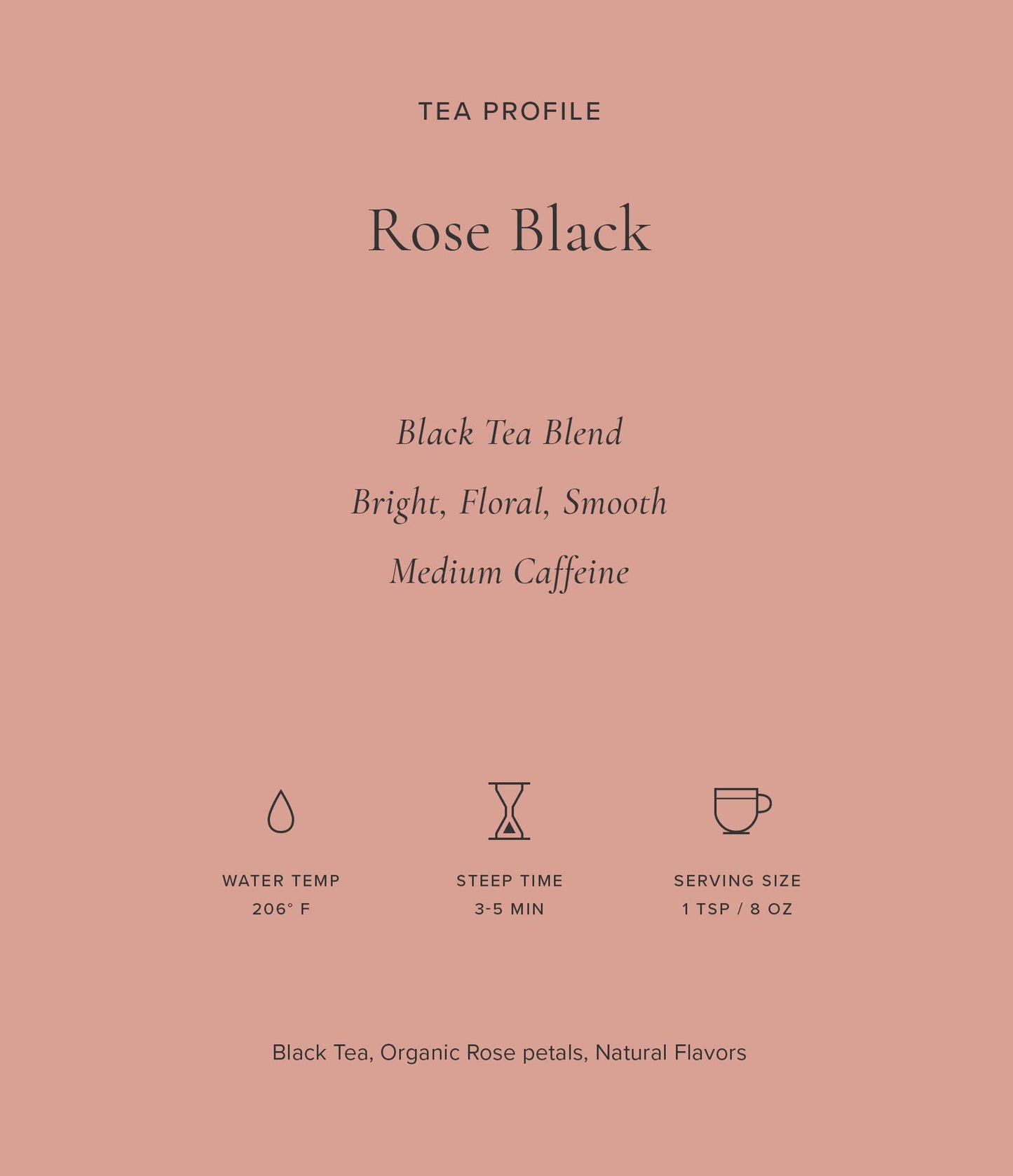 Art of Tea | Rose Black | 50 Eco Friendly Pyramid Tea Bag Sachets