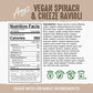 Amys Frozen Meals, Vegan Spinach Ravioli Pasta Bowl, Made With Organic Spinach, Vegan Ricotta-Style Cheeze, and Tomatoes, Micro