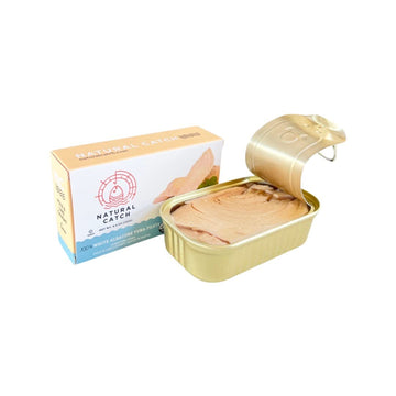 Natural Catch Tuna White Albacore Filets, Hand Cut, Pole & Line Caught, 120 Calories Gluten-Free, Paleo, Keto Friendly, Premium