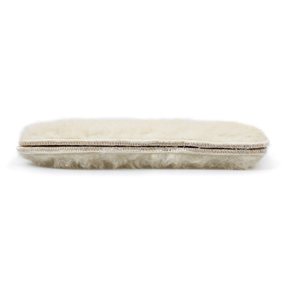 Lambaa Sheep Wool Fleece Insoles White 9 Women/7 Men