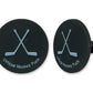 Hockey Puck Ring Cake Cupcake Topper (24-Pack)