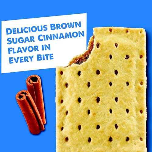 Pop-Tarts Toaster Pastries, Breakfast Foods, Kids Snacks, Unfrosted Brown Sugar Cinnamon (96 Pop-Tarts)