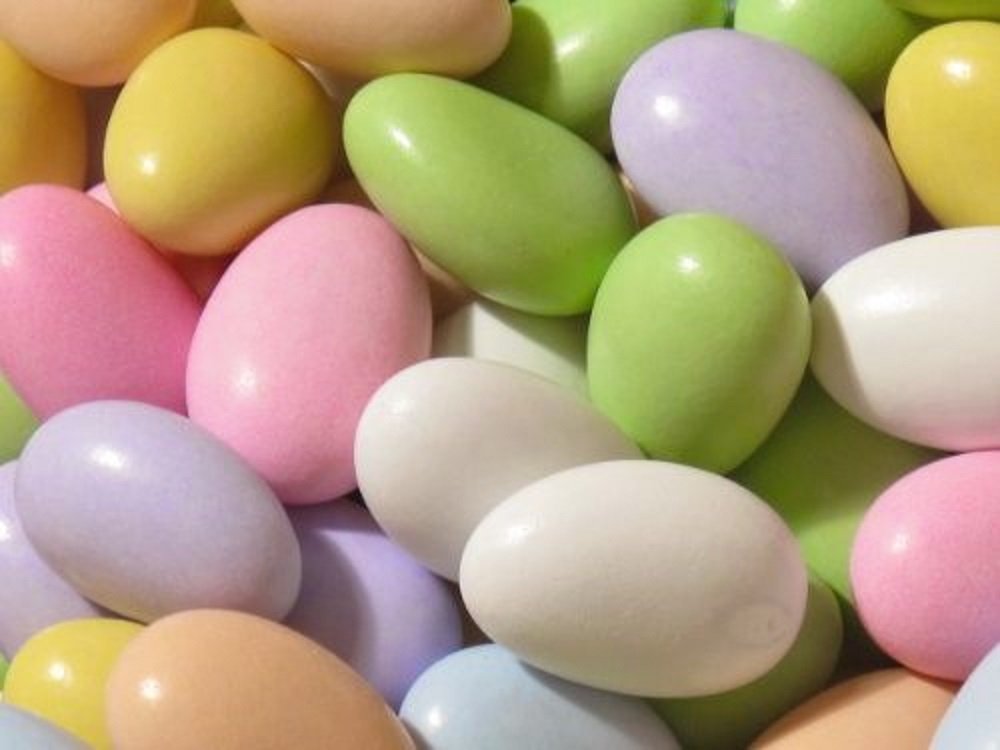 Its Delish Assorted Jordan Almonds, 2 LBS Bulk, Sugared Almonds with Hard Candy Coating, Vegan & Kosher