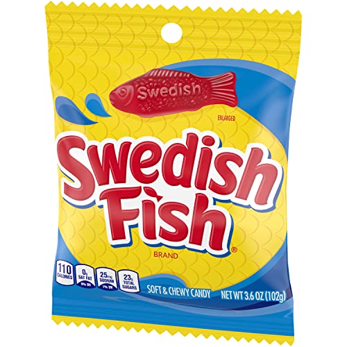 Swedish Fish Flavor Candy, Pack of 12