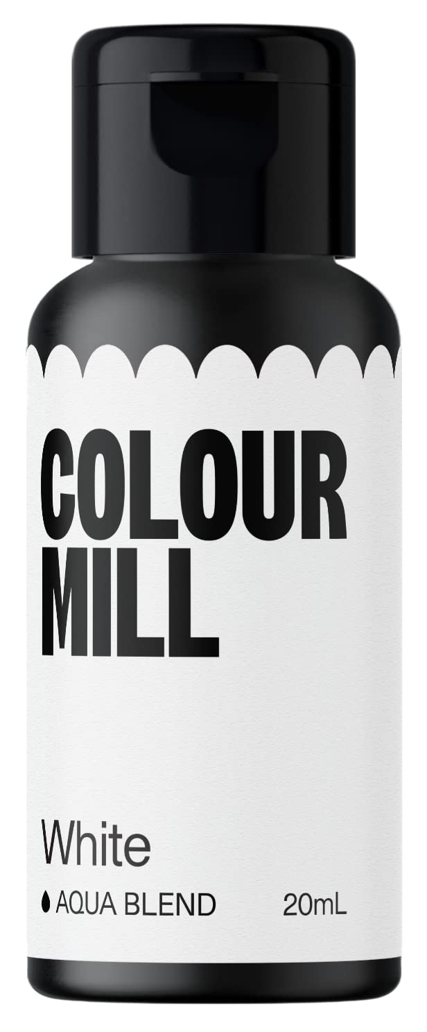 Colour Mill Aqua Blend Water-Based Food Coloring, 20ml, White, 0.68 Fl Oz