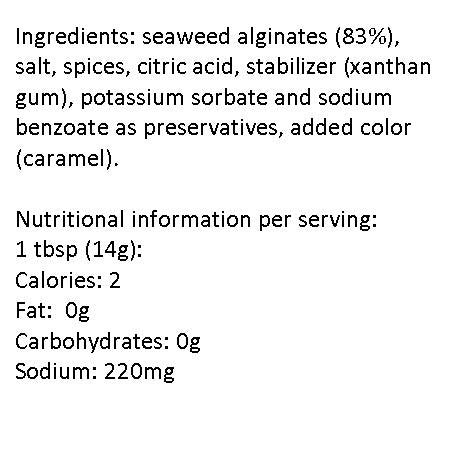 Caviart Award-winning VEGAN Caviar - Black Seaweed Flavor 3.5 oz (Black Caviart)