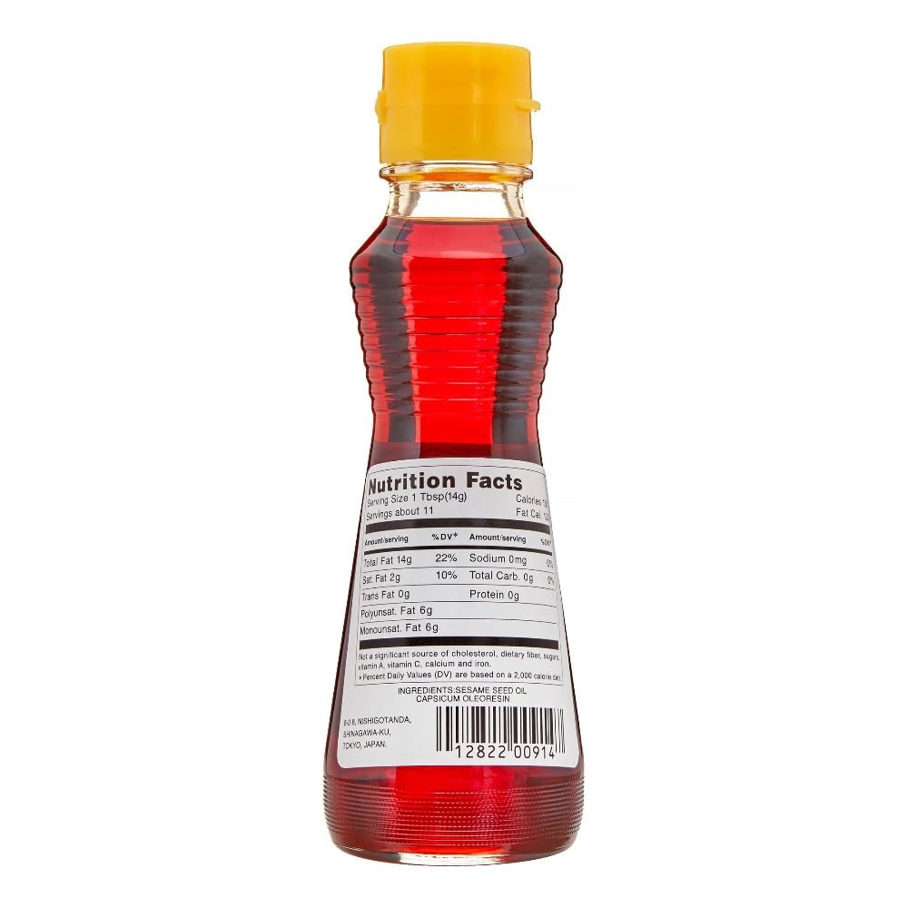 Kadoya Hot Toasted Sesame Oil, 5.5 Oz