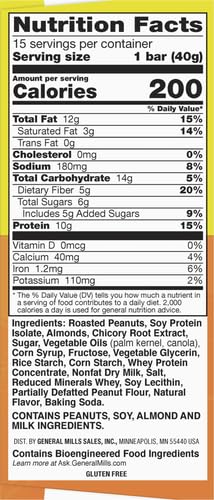 Nature Valley Protein Granola Bars, Salted Caramel Nut, Snack Bars, 15 ct
