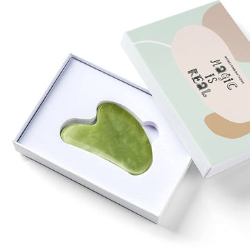 Roselynboutique Gua Sha Facial Tools - Face Massager Guasha Skin Care Tool For Men Women (Green)