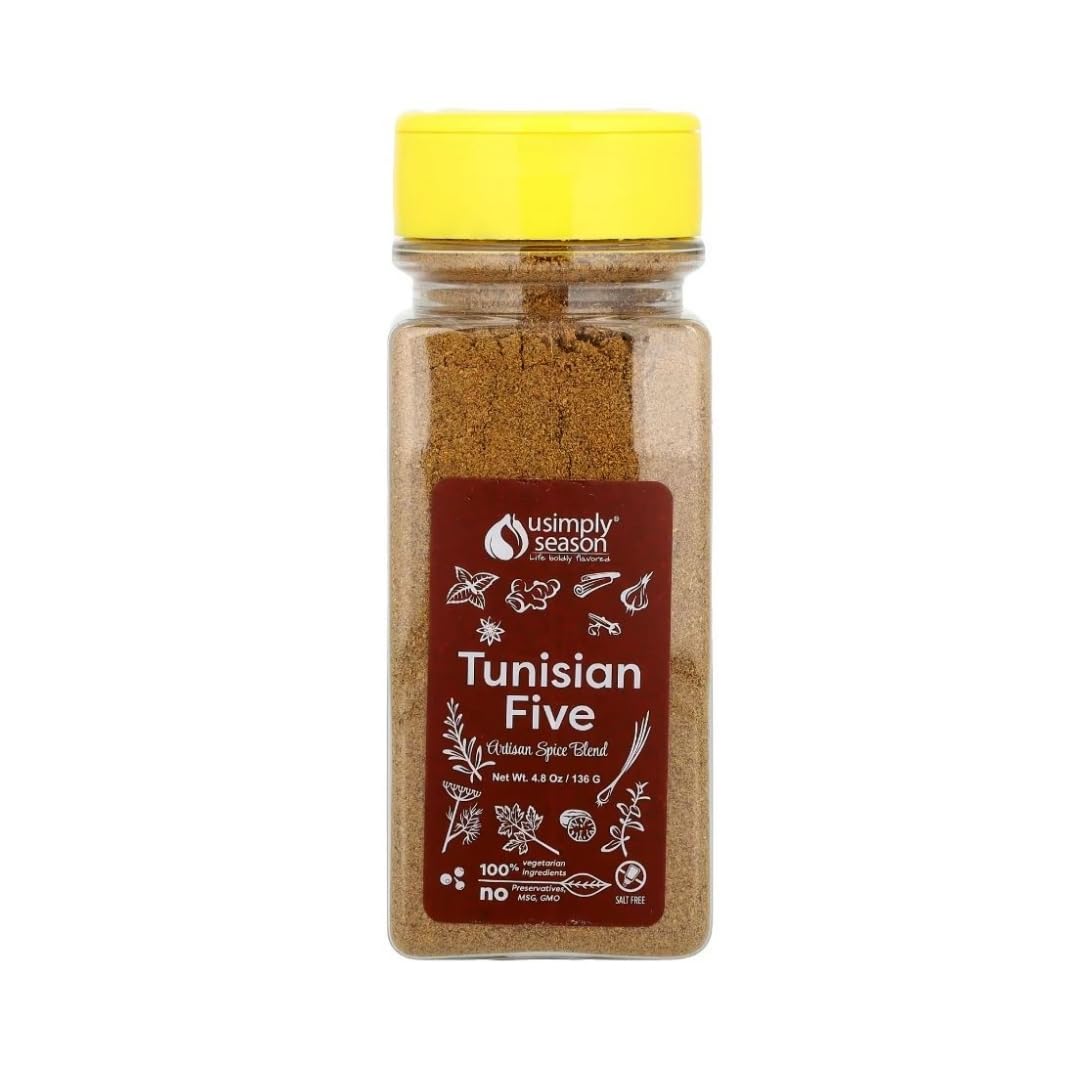 USIMPLY SEASON Middle Eastern Seasoning - Tunisian Five Spice, 4.8 Ounce, Pack of 1