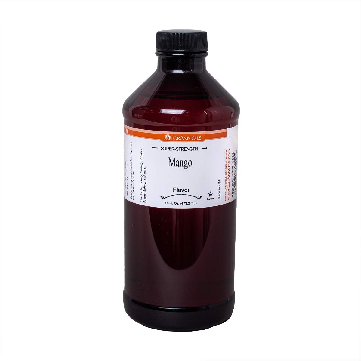 LorAnn Mango Super Strength Flavor Flavor, 16 ounce bottle