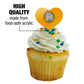 GRAPHICS & MORE Cupcake Picks Set of 6 Acrylic Marian University Heart Decoration Toppers, Model CUPT.HRT.ACR.6PK.CLCMCW500B