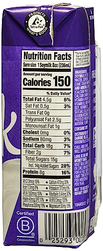 Silk Very Vanilla Soy Milk, 0.73 oz, Pack of 18, Dairy-Free, Non-GMO, Plant-Based Beverage