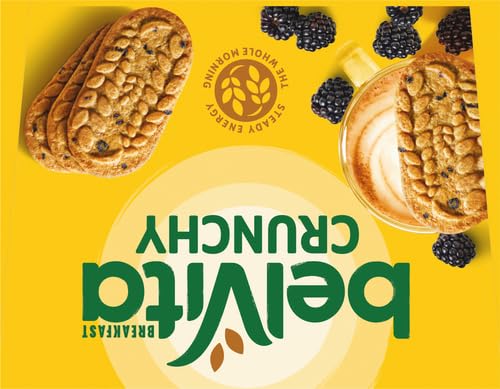belVita Blueberry Breakfast Biscuits, Value Pack, 24 Packs (4 Biscuits Per Pack)