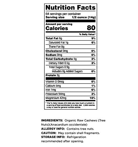 Terrasoul Superfoods Organic Raw Cashews (Mylk Grade), 2 Lbs, Premium Quality For Snacking, Desserts, Cashew Milk And Nut Butter Making