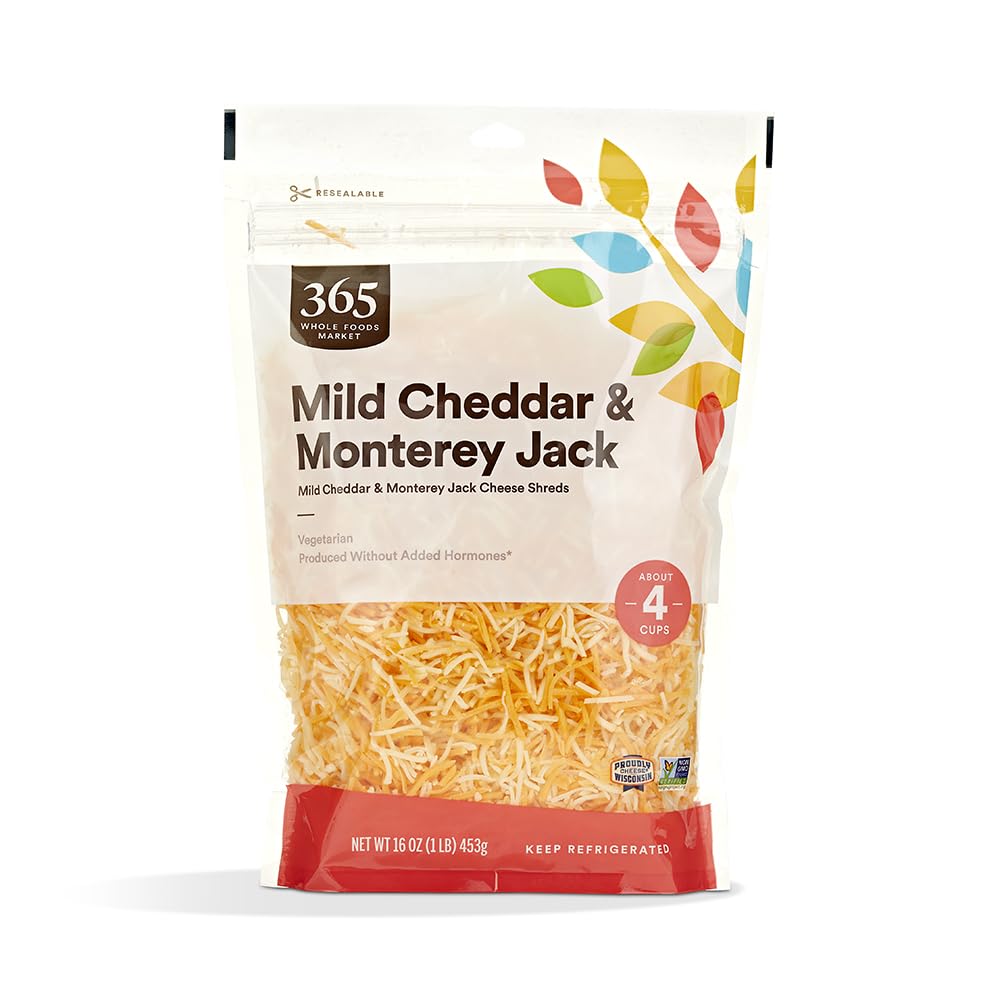 365 Everyday Value, Ched/Jack Fancy Shred Blend rBGH Free, 16 oz