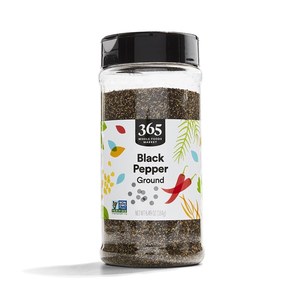 365 by Whole Foods Market, Medium Grind Black Pepper, 6.49 Ounce