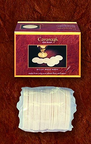 Cavanagh Priest Altar Bread - 2 3/4'' Whole Wheat - 50/Box Y