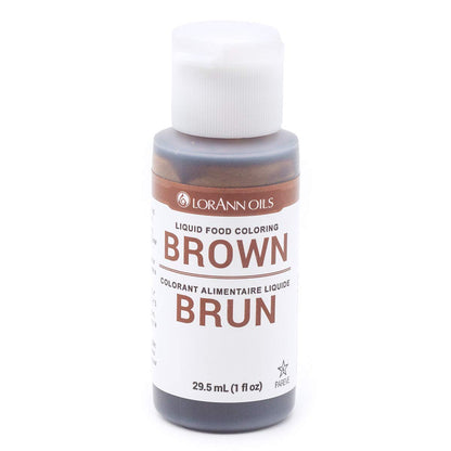 LorAnn Brown Liquid Food Color, 1 ounce squeeze bottle