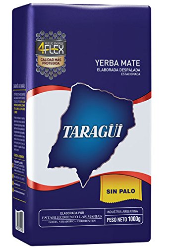 Taragui Yerba Mate Loose Leaf  1000-Gram Packages (Pack of 10)