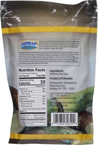 Caribbean Rhythms Pure Cane Demerara Sugar, 1.5 lb. (Pack of 2)