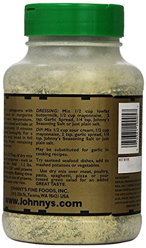 Johnny'S Garlic Spread & Seasoning, 18 Oz (Pack Of 2)