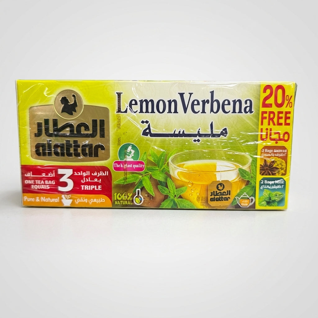 Al-Attar Lemon Verbena Tea 20 Bags - Triple Strength