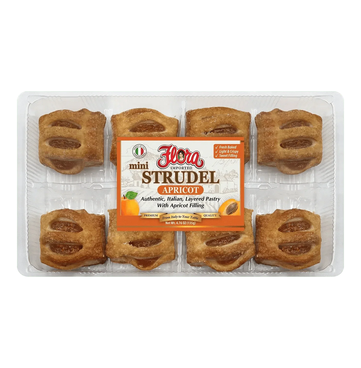 Mini Strudel - Apricot - 7.4 oz