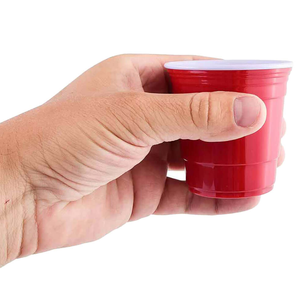 Redcupliving Reusable Red 5 oz Party Cups, Set of 4