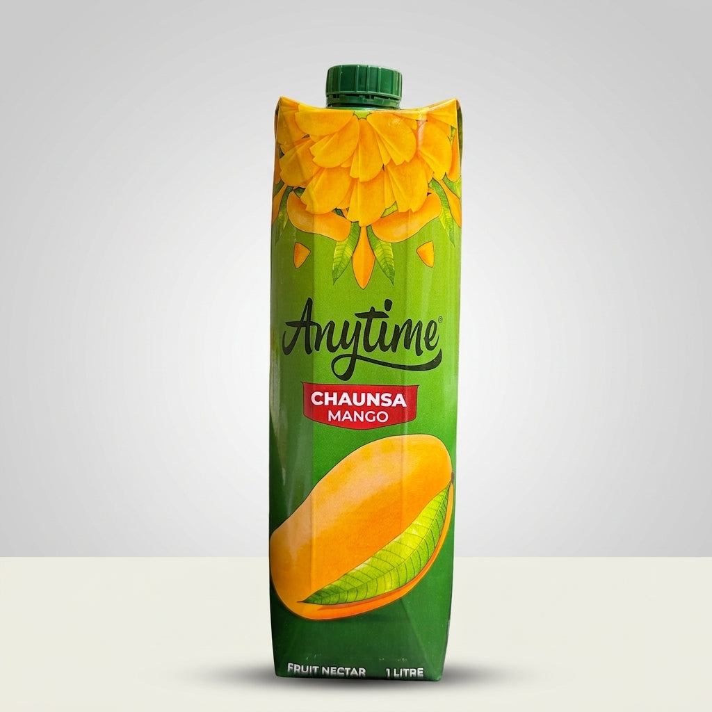 Anytime Chaunsa Mango Fruit Nectar 1 Litre - Premium Pakistani Juice