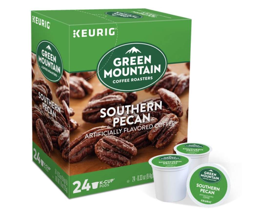 Green Mountain Coffee Roasters Flavored Coffee Southern Pecan K-Cups, 96 Count, Compatible with Keurig malt-inspired