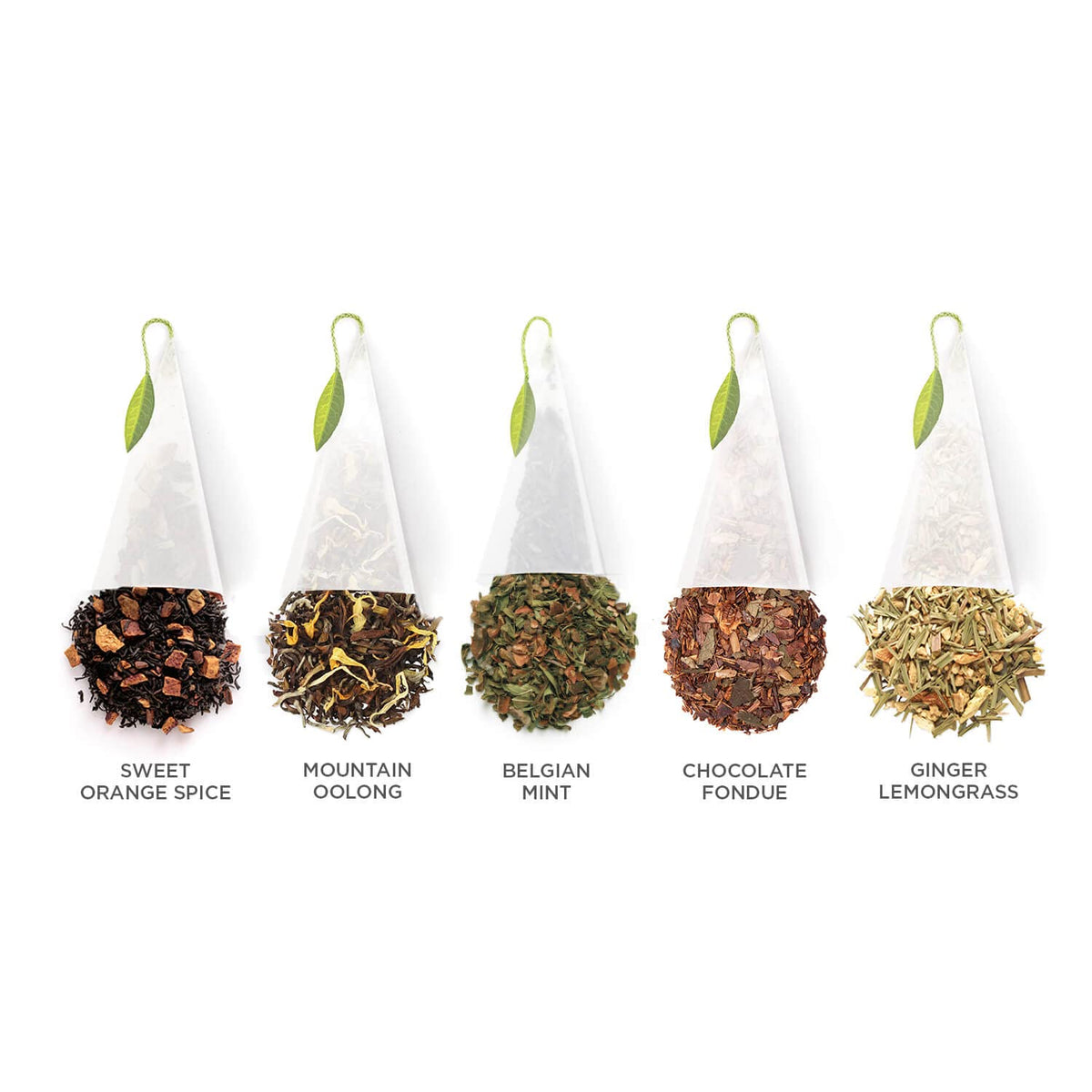 Tea Forte Petite Presentation Box Winter Chalet Tea Sampler Gift Set, 10 Assorted Variety Handcrafted Pyramid Tea Infuser Bags With Winter Spiced Teas