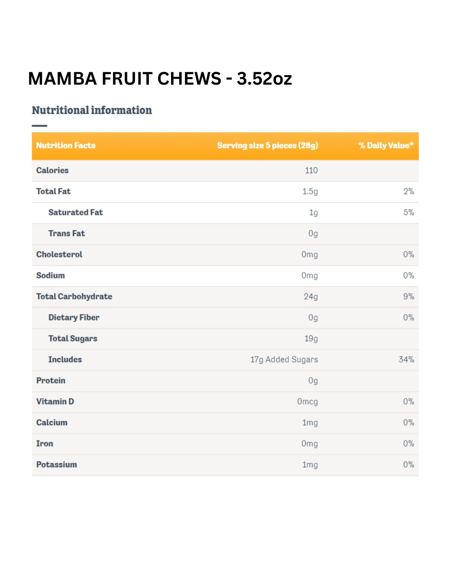 Mamba Fruit Chews Candy - Classic Great Flavors, Chewy, Individually Wrapped And Fresh! 3.52Oz Bags - 4 Packaged By Leathnu Foun