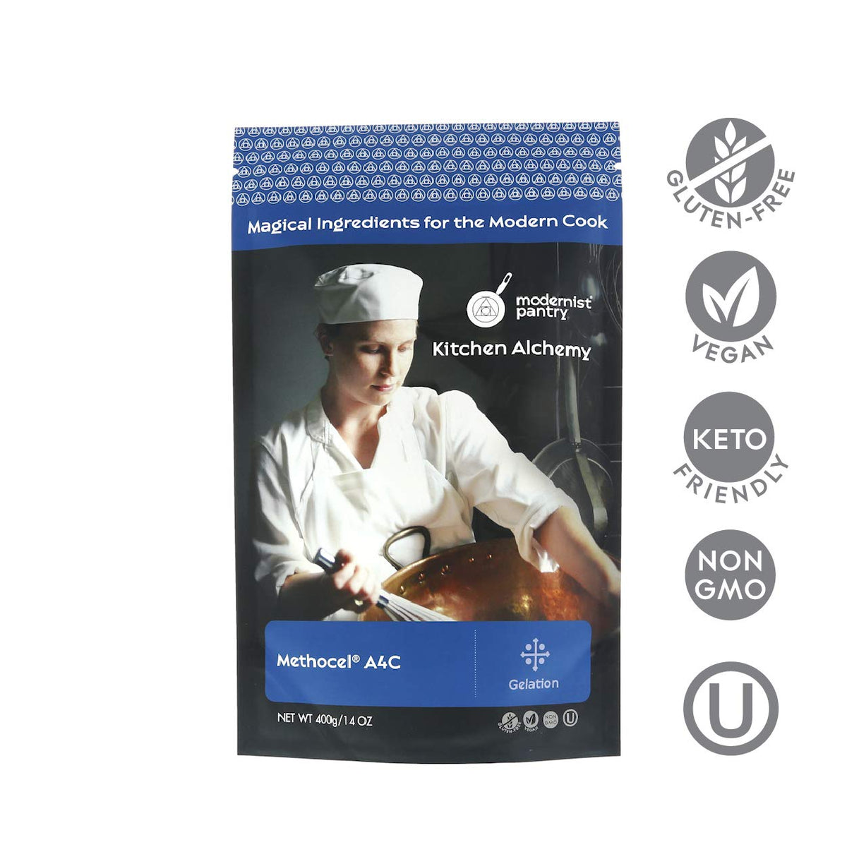 Methylcellulose - Methocel A4C  Non-Gmo Vegan Ou Kosher Certified - 400G/14Oz